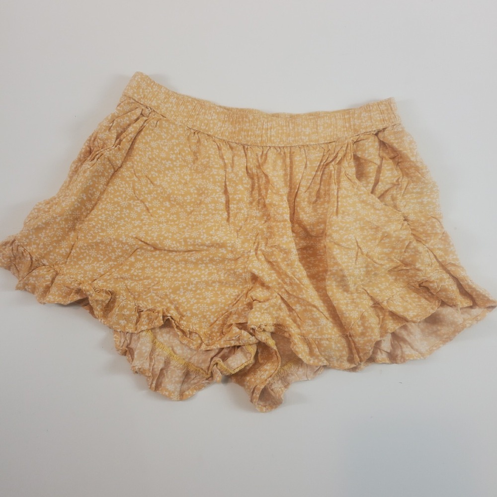 Abercrombie & Fitch Women's Shorts Large Floral Pull On Yellow Floral